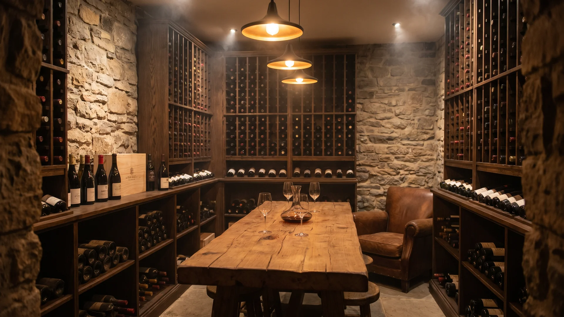 Wine cellar — Southern California residence