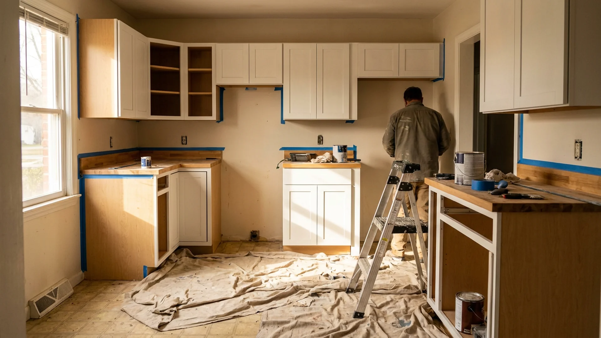 Kitchen remodel in progress — local project